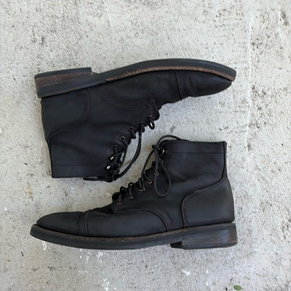 Thursday boot company, Matte black captain boots